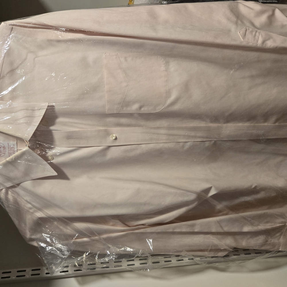 Brooks Brothers Milano Light Pink Dress Shirt